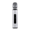 Karaoke Mic With Speaker K6 Bluetooth Portable Wireless Microphone 2 Speakers 4 Controls Memory Card Slots. 