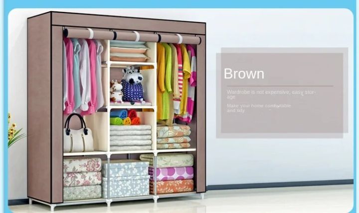 Large%20Capacity%20Cloth%20Wardrobe:%20Reinforced%20with%20Thick%20Steel%20Tube,%20Dustproof%20Fabric,%20Folding%20Clothes%20Storage%20Cabine,%20Cloth%20Daraz%20-%20Image%207