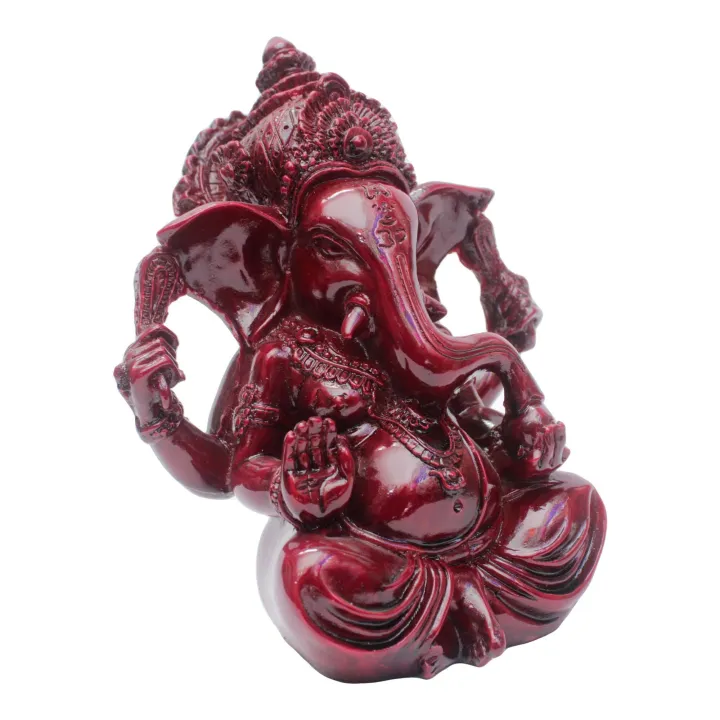 Maroon%20God%20Ganesh%20Ceramic%20Statue%206inch%20-%20Image%203