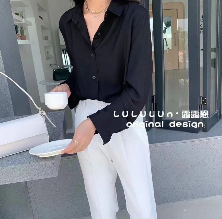 Basic%20Plain%20Formal%20Shirt%20for%20Women%20Short%20Sleeve%20Slim%20Fit%20Business%20Casual%20Top%20in%20Classic%20Colors%20-%20Image%207