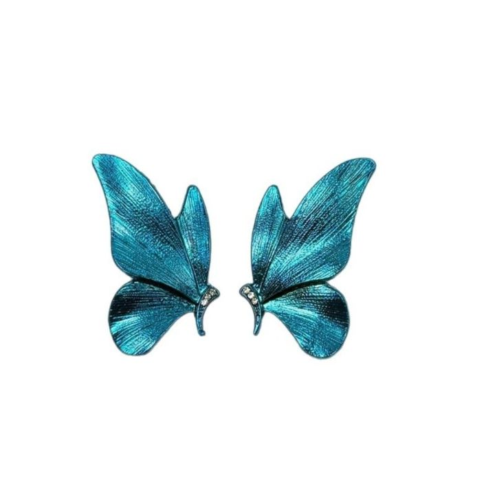 1%20Pair%20Fashion%20Blue%20Butterfly%20Earrings%20Stud%20Party%20Wings%20Studs%20Elegant%20Women's%20Ear%20Accessories%20-%20Image%205