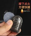 New PUBG Gas Jet Lighter Three level Bag Package Lighter Keychain. 