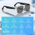 Smart Bluetooth Audio Sunglasses – New Black | Voice Assistant, Open-Ear Speakers, UV Protection, Hands-Free Control Glasses - Ojustore. 