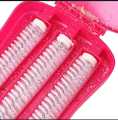 Handheld Carpet Roller Cleaning Brush With Dust Crumb Collector for Carpets, Car Seats, Table Linen, Sofas 3 Line Roller Color May Varry. 