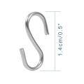 300 Pieces Mini S Hooks Connectors Metal S-Shaped Wire Hook Hangers for DIY Crafts, Hanging Jewelry, Key Chain and Tags. 