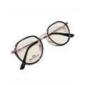 New Korean Retro Style Metal Golden Black Round Eye Glasses for Men/Women. Best Glasses for Girls/Boys. Top Trending Best Eyewear Glasses.. 