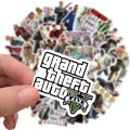 Artsy Home 25/50 Pcs GTA Grand Theft Auto Game Stickers for Laptops and Cellphone Guitar. 