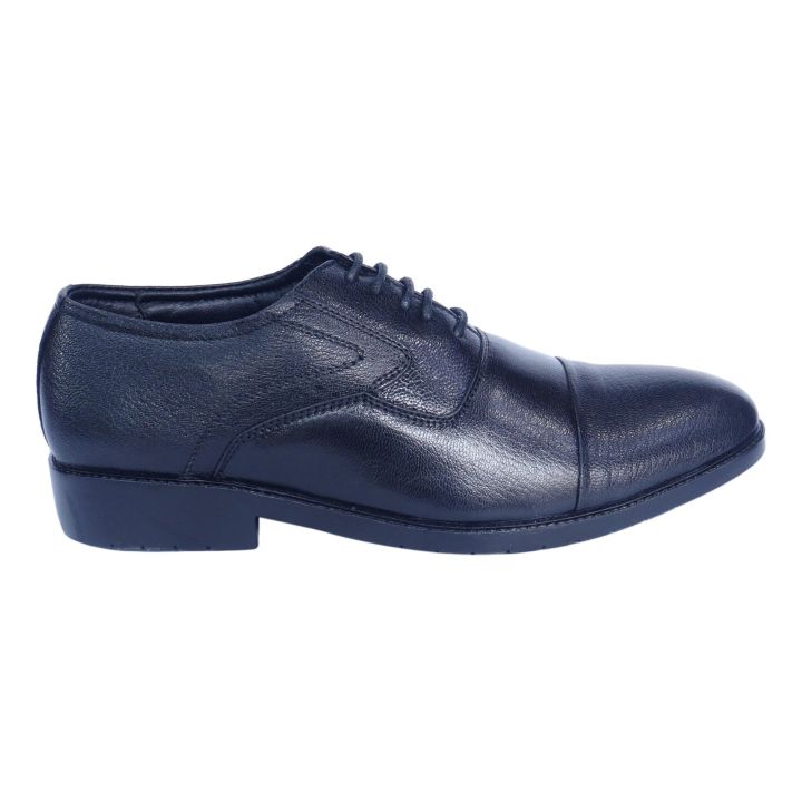 Black Leather Lace Up Oxford  Black Horse Formal Shoes For Men