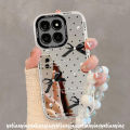 Luxury Mirror Case for Samsung A51 A03 A35 A14 A12 A15 A05s A05 A13 A25 A24 A02s A03s A54 A34 A10s M12 A55 Creative Art Graffiti Fashion Lovely Knot Soft Cover. 