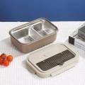 HC6541A Stainless Leakproof Bento Lunch Box Set - Secure Bento Box. 