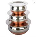 Stainless Steel Copper Bottom Cookware Set with Lid. 