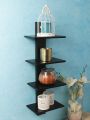 WALL MOUNTED Black  Basic Wall Shelf. 