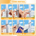 Flag Pole Clips Outdoor Garden Flagpole Clamps Adjustable Flagpole Clamps for Holding Flag. 