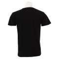 Black Cotton Round Neck Half Sleeve Plain T-Shirt For Men. 