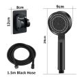 High Pressure Shower Head 5 Mode Adjustable – Large Water Spray with No Drill Installation & 1.5m Long Shower Hose for Gas & Electric Geysers. 