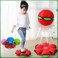 Magic UFO Magic LED Flying Saucer Ball Deformation Decompression Flat Throw Disc Ball Outdoor Kids Sports Balls. 