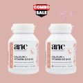 ANC Set of 2 Food Supplements, ANC Calcium + Vitamin D3 & K2, 60 Tabs. 