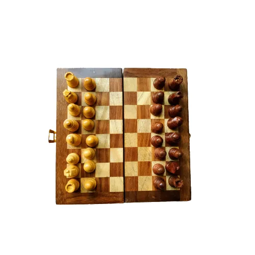 Wooden Chess Board Game — 8" Small