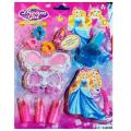Bizzy Cosmetics Make-up Box Toy Set Girl Jewelry Play house box princess Makeup Kit For Girls. 