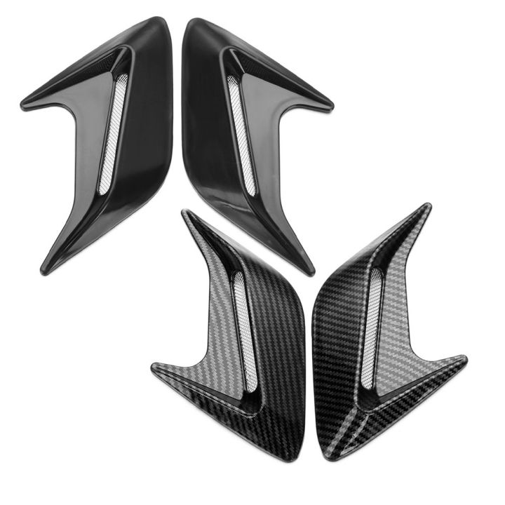 4 PCS Hood Air Flow Intake Shark Gill Simulation Car Stickers Side Vent Air Inlet