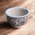 Bowl Ceramic Pot with Drainage Hole / 5 Inches Diameter / Table Top Planter. 