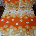 Fresh Pattern Bed Sheet With Pillow Cases. 