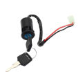 ATV Ignition Key Switch Universal 2 Wires Ignition Keys Start Switch Lock Key XINZE. 