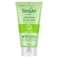 Simple Skin Refreshing Facial Wash 150 ml | 100% Soap-Free Facewash | For All Skin Types. 