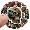 50pcs Vintage Steampunk Machinery Skull Sticker Phone Laptop Scrapbook Suitcase Journaling Materials DIY Vintage Stickers Pack. 