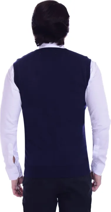 Solid%20V%20Neck%20Formal%20Navy%20Blue%20Half%20Sleeve%20Woolen%20Sweater%20For%20Men%20-%20Image%203