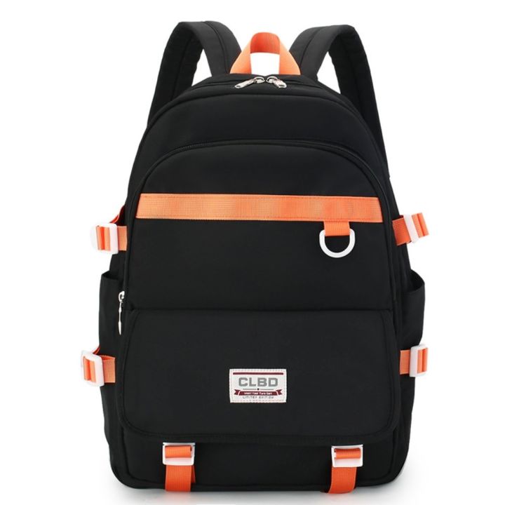 New High Capacity Backpack Multi-Pocket Nylon School Bags College Waterproof Book Bag Female