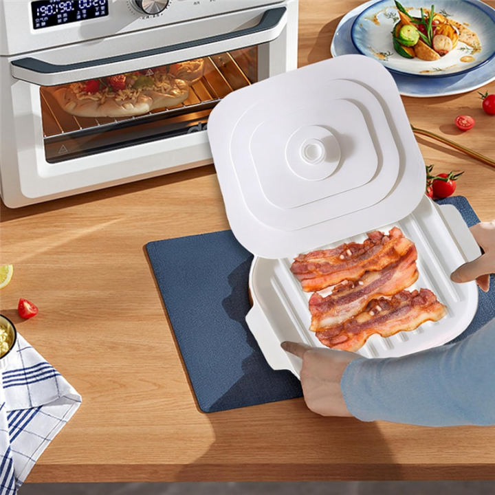 Nullmul%20Microwave%20Bacon%20Cooker%20Quick%20Kitchen%20Cutlery%20Clean%20Crispy%20Bacon%20Tray%20Baking%20Pan%20-%20Image%203