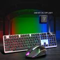 Keyboard Mouse combo Kit GTX350 USB Gaming PC Rainbow Colorful LED Illuminated Backlit Gamer Keyboards For Office Computer Accessories. 