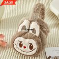 New 1Pcs Labubu Rabbit Plush Earmuffs Cute Girls Warm Ear Muffs Retractable Frostproof Earmuffs Students Adults Children Can Use. 