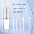 Electric Dental Oral Irrigator Water Flosser Pick for Teeth Cleaner Thread Mouth Washing Machine 4 Nozzles Dental Floss Jet. 