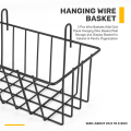 3 Pcs Wire Baskets,Wall Grid Panel Hanging Wire Basket,Wall Storage and Display Basket for Cabinet & Pantry Organization. 