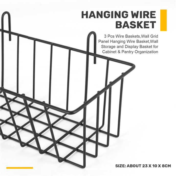 3%20Pcs%20Wire%20Baskets,Wall%20Grid%20Panel%20Hanging%20Wire%20Basket,Wall%20Storage%20and%20Display%20Basket%20for%20Cabinet%20&%20Pantry%20Organization%20-%20Image%203