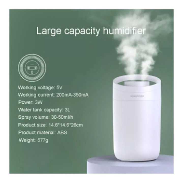 Ultra Silent 3L Humidifier With Auto Shut Off Nano Tech