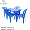 Prestige Dolphin Dining and 4 pc Chair Set. 