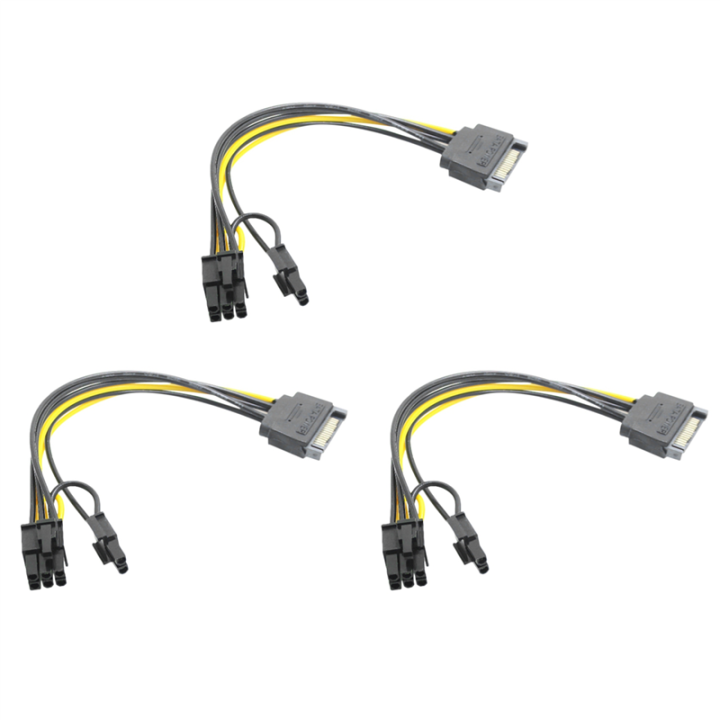 SATA 15 Pin to 8 Pin or 6 Pin PCI-E GPU Graphic Card Extension - TikTok