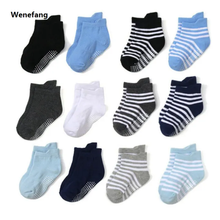 Wenefang%206%20Pairs/lot%20Baby%20Socks%20Cotton%20Anti-slip%20Children's%20Boat%20Socks%20New%20For%20Boys%20Girl%20Low%20Cut%20Floor%20Kids%20Sock%20With%20Rubber%20Grips%200-7Y%20-%20Image%202