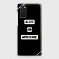 Xujiguanghui Samsung Galaxy S20 Cover Alive is Awesome Hard Cover- Design 36 Case. 