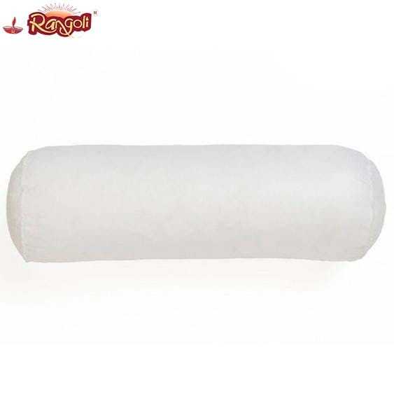 White Round Bolster Pillow