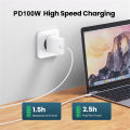 Lereach For 100W PD Fast Charging Classic Silicone Material Type C Cable. 