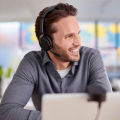 Jabra Evolve2 65 Flex Wireless Stereo Headset - Bluetooth, Noise-Cancelling ClearVoice Technology & Hybrid ANC - Certified for Microsoft Teams. 