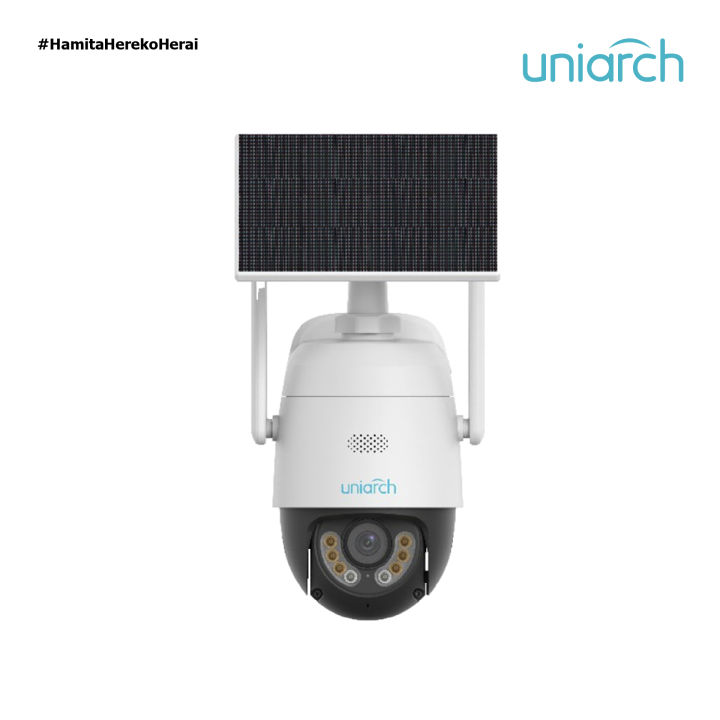 UNIARCH 3.0 MP Outdoor Smart Color SIM + WiFi 360º Solar + Battery CCTV Camera - UHO-P2G-M3F4D