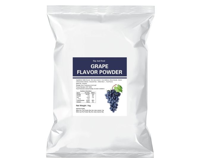 Sip And Seal Grape Flavor Powder 1kg