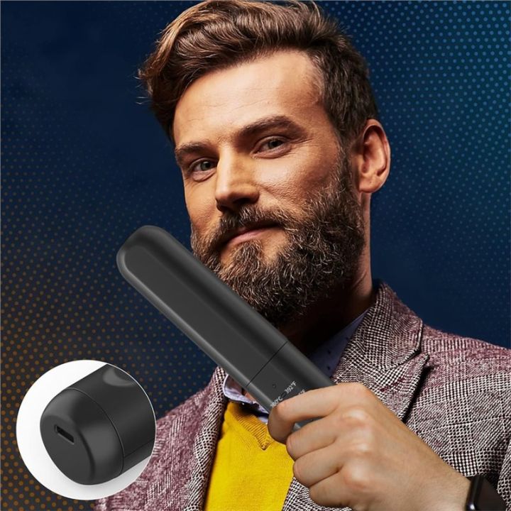 Cordless%20for%20Men%20Beard%20Straightener:Heated%20Beard%20Brush,%20Electric%20Hot%20Comb,%20Anti-Scald%20Mini%20Straightening%20Tool%20-%20Image%207