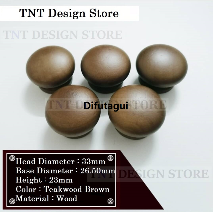Difutagui%201%20Pc%20Wood%20Kitchen%20Wardrobe%20Cabinet%20Cupboard%20Knobs%20Bargain%20price%20Handles%20Drawer%20Pull%20Handle%20(38mm%2033mm%20diameter)%20-%20Image%203