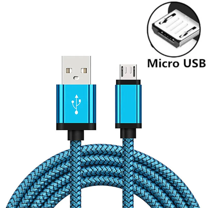Micro USB Charging Cable For Samsung Galaxy A7 2018 A3/A5 2016 J3